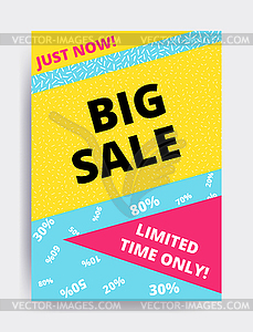 Sale banner template - vector clip art