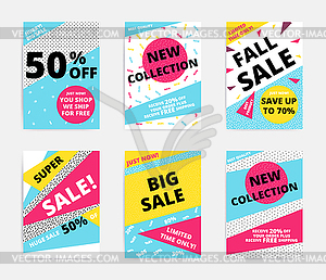 Sale banner template - vector image