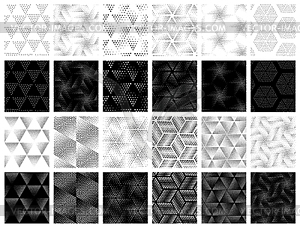 Seamless patterns set - vector image