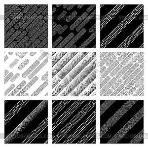 Seamless patterns set - vector image