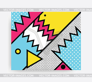 Colorful Pop art pattern - vector image