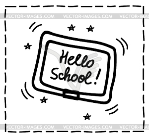 Back to school design typographic quotes - vector image