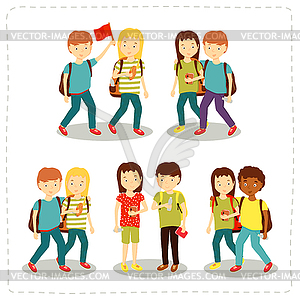 Children - vector clip art