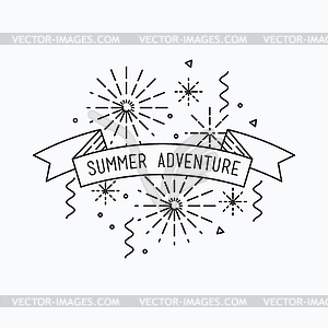 Summer adventure. Inspirational - vector clipart / vector image