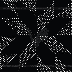 Geometric seamless pattern. Repeating abstract dots - white & black vector clipart