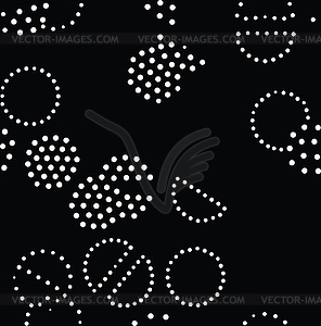 Geometric seamless pattern. Repeating abstract dots - vector image