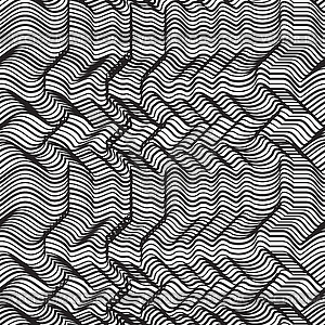 Geometric striped seamless pattern. Repeating - vector clipart