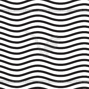 Universal seamless linear striped wave abstract - vector clipart