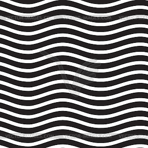 Universal seamless linear striped wave abstract - vector clipart