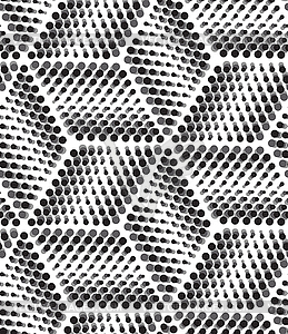 Seamless pattern. Modern geometric dots background - vector clip art