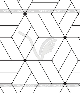Seamless pattern. Modern line geometric background - vector image