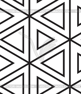 Seamless pattern. Modern linear geometric texture - vector clipart