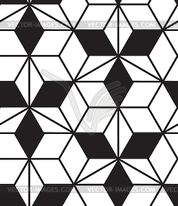 Seamless pattern. Modern stylish line, hexagon - vector image