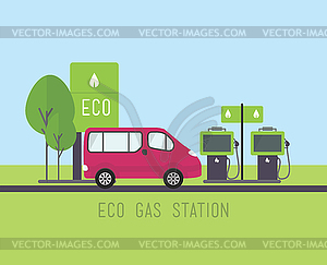 Eco concept , flat design - vector image