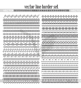 Lines, border divides set - vector EPS clipart