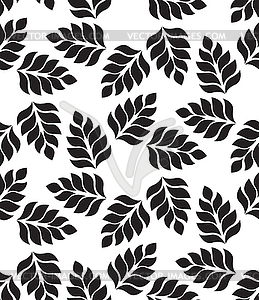 Geometric seamless pattern. Modern floral, leaves - vector clipart