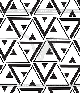 Geometric seamless pattern. Modern triangle texture - vector image