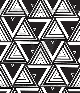 Geometric seamless pattern. Modern triangle texture - stock vector clipart