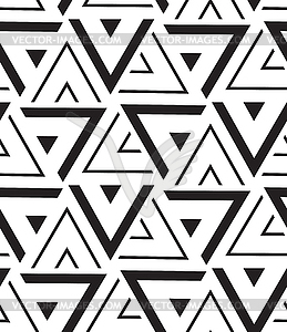 Geometric seamless pattern. Modern triangle texture - vector image