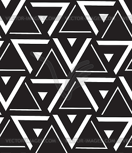 Geometric seamless pattern. Modern triangle texture - vector image