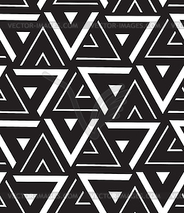 Geometric seamless pattern. Modern triangle texture - vector image