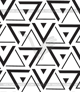 Geometric seamless pattern. Modern triangle texture - vector image