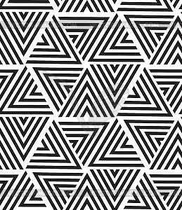 Geometric seamless pattern. Modern triangle texture - vector image