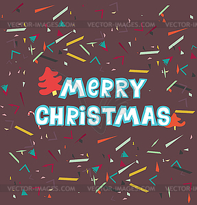 Merry Christmas. Cute holiday cards - vector image