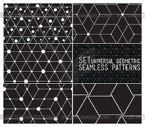 Набор универсальной геометрической бесшовные модели - векторный клипарт EPS