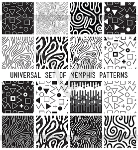 Universal lineal geometric seamless pattern - vector clip art