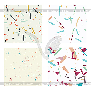 Simple universal colorful geometric seamless pattern - vector clip art