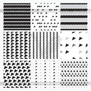 Simple universal colorful geometric seamless pattern - vector clipart