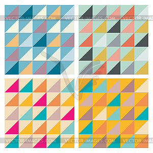 Simple universal colorful geometric seamless pattern - vector image