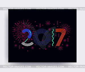 New Year design - vector image
