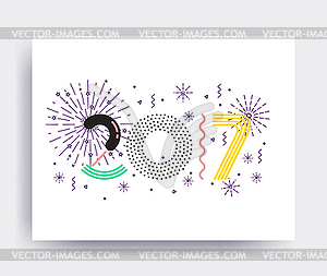 New Year design - vector clipart