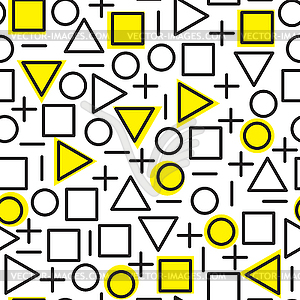 Universal fashion geometric seamless pattern - royalty-free vector clipart