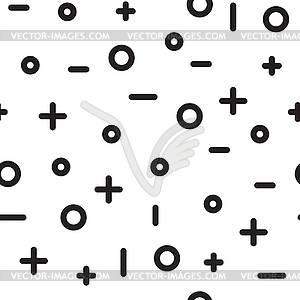 Universal fashion geometric seamless pattern - vector clipart / vector image