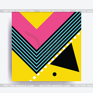 Colorful trend Neo Memphis geometric pattern - vector clipart / vector image