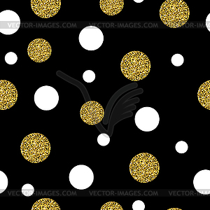 Festive Seamless Pattern Gold - vector clipart