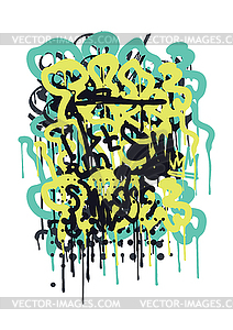 Backgraund Graffiti Tag - vector image