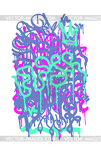 Backgraund Graffiti Tag - vector image