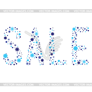 Big winter sale - vector clip art