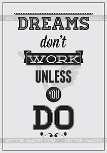 Motivational poster - vector image