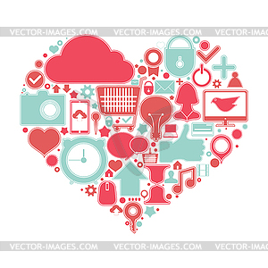 Social media - vector clip art