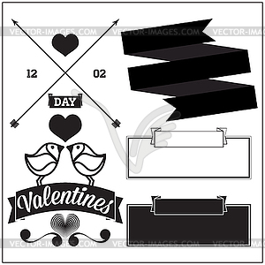 Valentine`s day. Set - vector clipart