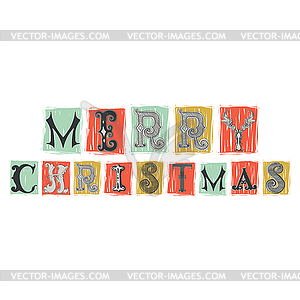 Merry Christmas - vector clip art