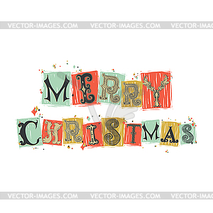 We Wish You Merry Christmas - vector clipart