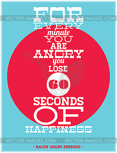 For every minute - vector clip art