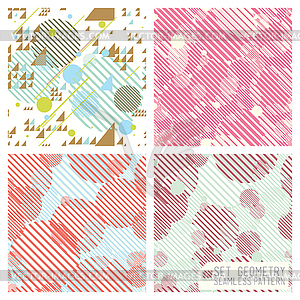 Seamless simple geometric pattern - vector clip art