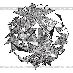 Abstract geometric pattern hipster retro - vector clipart